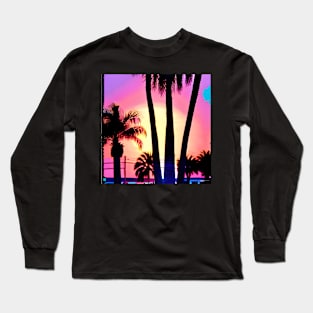 Retro 80s Summer Sun 34 Long Sleeve T-Shirt